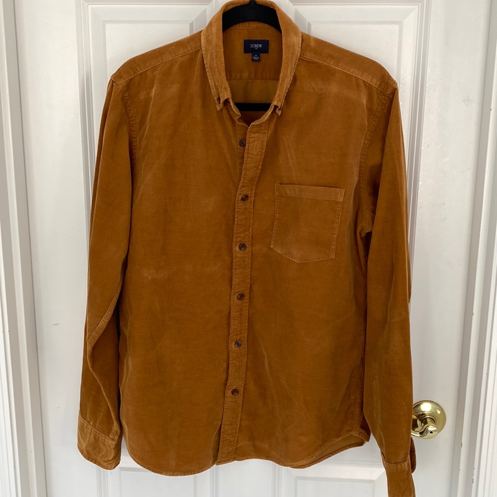 Jcrew Brown velvet full sleeve shirt